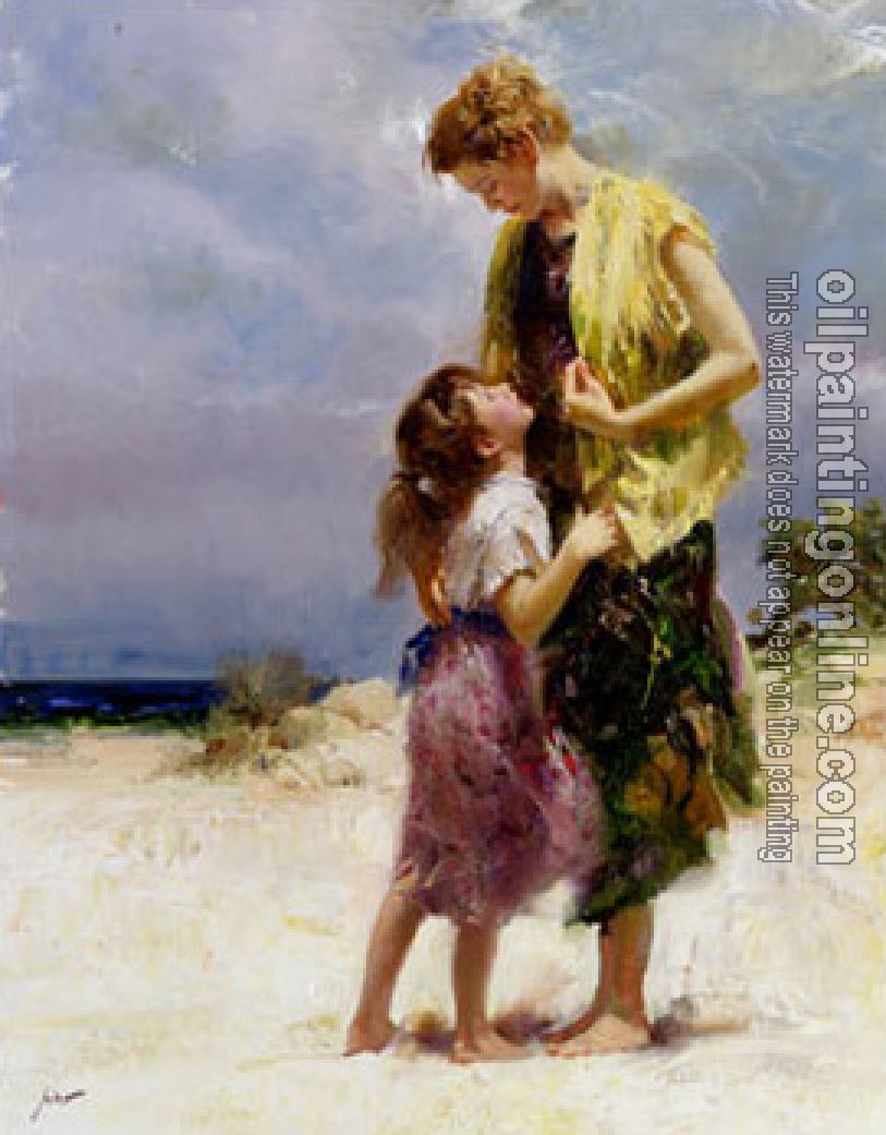 Pino Daeni - Impression oil painting.